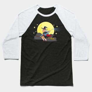 Halloween Witch Baseball T-Shirt